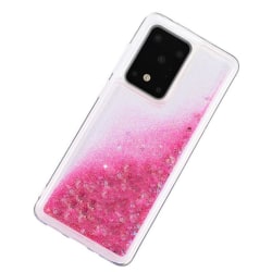 Liquid Glitter Skal för Samsung Galaxy S20 Plus - Rose Rosa guld