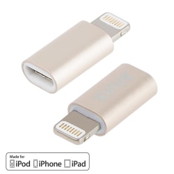 Svive Apple Lightning till Micro-USB adapter - MFI - Guld Guld