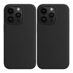 2-Pack iPhone 13 Pro Silicone Case - Ultra-Slim Skal Svart