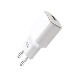 XO Väggladdare Adapter 12W 2.4A 2x USB till iPhone/Android/iPad Vit