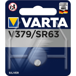 Varta-akku/nappikenno SR63 / V379 / SG0 Silver