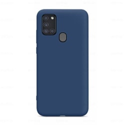 Samsung Galaxy A21s Silicone Case - Mörkblå Silikonskal Blå