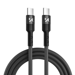 USB-C - USB-C Kabel 2M 18W Till Laptop/Mobil/iPad Svart