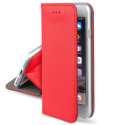 Huawei P40 Lite E -kotelo - lompakkokotelo, punainen Red