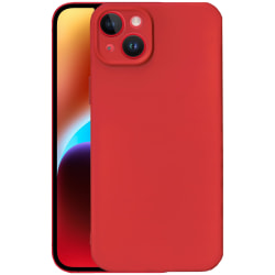 iPhone 14 Plus Silicone Cover Red Silikonskal - Röd Röd