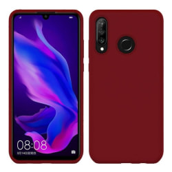 Huawei P30 Lite Silicone Case - Burgundy Silikonskal Röd