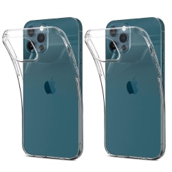 2-Pack iPhone 12 Pro Max Skal Ultra-Slim TPU Transparent