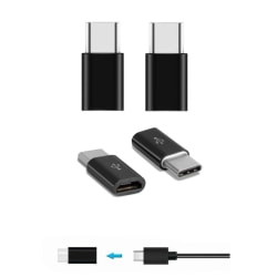 Forever Adapter Micro-USB till Type-C Svart