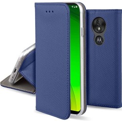 Plånboksfodral Motorola Moto E7 Plus Fodral Navy Blue Blå