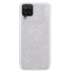 Glitter Skal för Samsung Galaxy A12  - Silver Silver