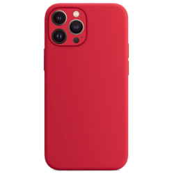 iPhone 13 Pro Max Silicone Case - Silikonskal RED Röd
