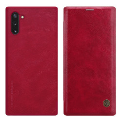 Nillkin Qin Leather Flip Fodral till Samsung Galaxy Note 10 Röd
