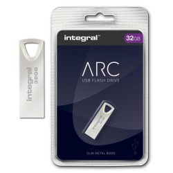 Integral ARC, USB-minne 32GB, Slim Metal Svart