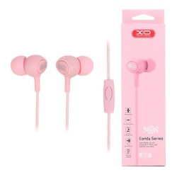 XO In-Ear Trådbundna Hörlurar/Headset - 3,5mm - Rosa Rosa