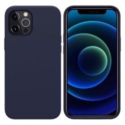 Silikone cover til iPhone 12 Pro Max - Mørkeblå Blue