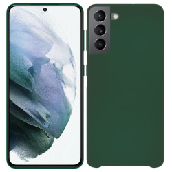Samsung Galaxy S21 Silicone Case Navy Green Silikonskal Grön