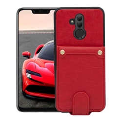 Huawei Mate 20 Lite -lompakkokotelon suoja - aitoa nahkaa - punainen Red