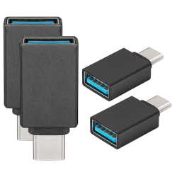 2-Pack Adapter USB C till USB-A 3.0 - universell Svart