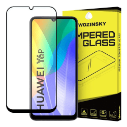 Huawei Y6p Härdat glas - Heltäckande Skärmskydd Transparent
