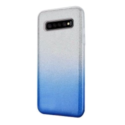 Glitter 3i1 Skal för Samsung Galaxy S10E - Blå Blå
