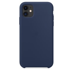 iPhone 11 silikonikotelo - tummansininen kuori Blue