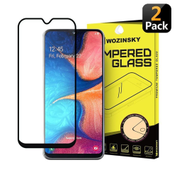 2-Pack Samsung Galaxy A20E Härdat Glas CURVED [Fullskärm] Transparent