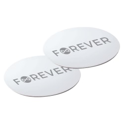 Forever 2-Pack magnet-klistermärken till magnetiska tillbehör Silver