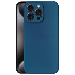 iPhone 15 Pro Max Silikon Skal - Blue Blå