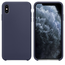 Silicone Case iPhone XS Max Night Blue Silikonskal Blå