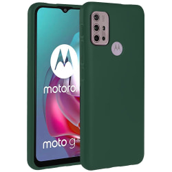 Motorola Moto G30 / G10 Silikone Etui - Marinegrøn Silikone Etui Green