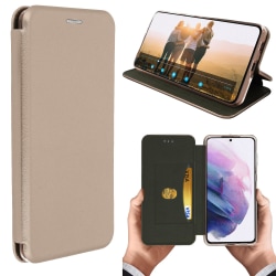 Samsung Galaxy A41 Flip Case Wallet Case Guld Gold