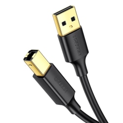 Ugreen USB-kabel till Skrivare 1.5 Meter USB A - USB B 480mbp/s Svart