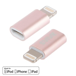 Svive Apple Lightning till Micro-USB adapter - MFI - Roséguld Rosa guld