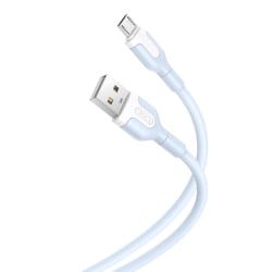 XO USB till Micro-USB Laddare 1M 2.1A Blå
