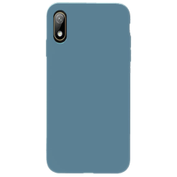 Huawei Y5 2019 Silikonskal - Liquid Silicone Cover - Gråblå Blå