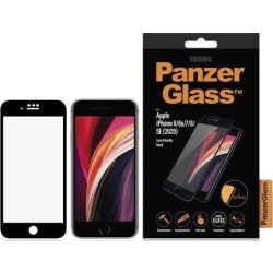 PanzerGlass iPhone SE 2022/2020/8/7/6 reunasta reunaan näytönsuoja Transparent