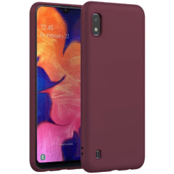 Samsung Galaxy A10 Skal Silicone Slim Case - Burgundy Röd