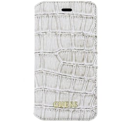Guess Croco Collection Plånboksfodral iPhone 6/6S  Shiny Beige Blå