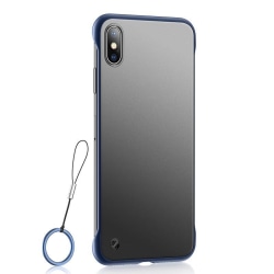 Frameless Case Huawei Y5 2019 Skal med Ringhållare - Blå Blå