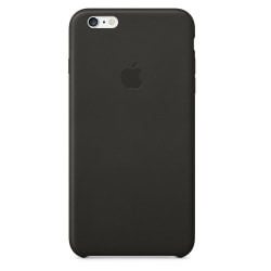 Apple iPhone 6/6s Plus Leather Case Läderfodral - Svart Svart