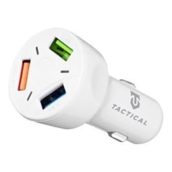 Billaddare Quick Charge 7A iPhone/Android Vit