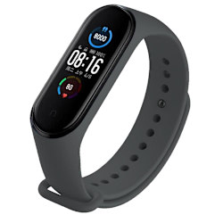 Xiaomi Mi Band 4/3 Armband Silikon Space Grey grå one size