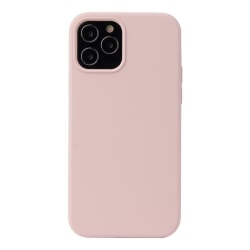 iPhone 12 Pro Max Skal Silicone Slim Case Soft Sand Pink Rosa