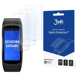 3MK 3-Pack Skydd för Skärmen Samsung Gear Fit 2 Pro Transparent
