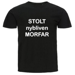 T-shirt - Stolt nybliven morfar Black Storlek L