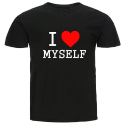 T-paita - Rakastan itseäni Black XXL