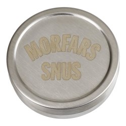 Snusdosa - Morfars snus silver
