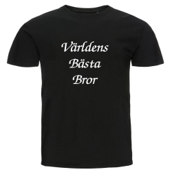 T-shirt - Världens bästa bror Black XXL
