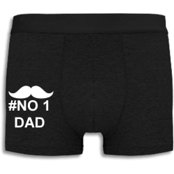 Boxershorts - #NO 1 DAD Black L