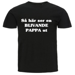 T-shirt - Så här ser en blivande pappa ut Black XL